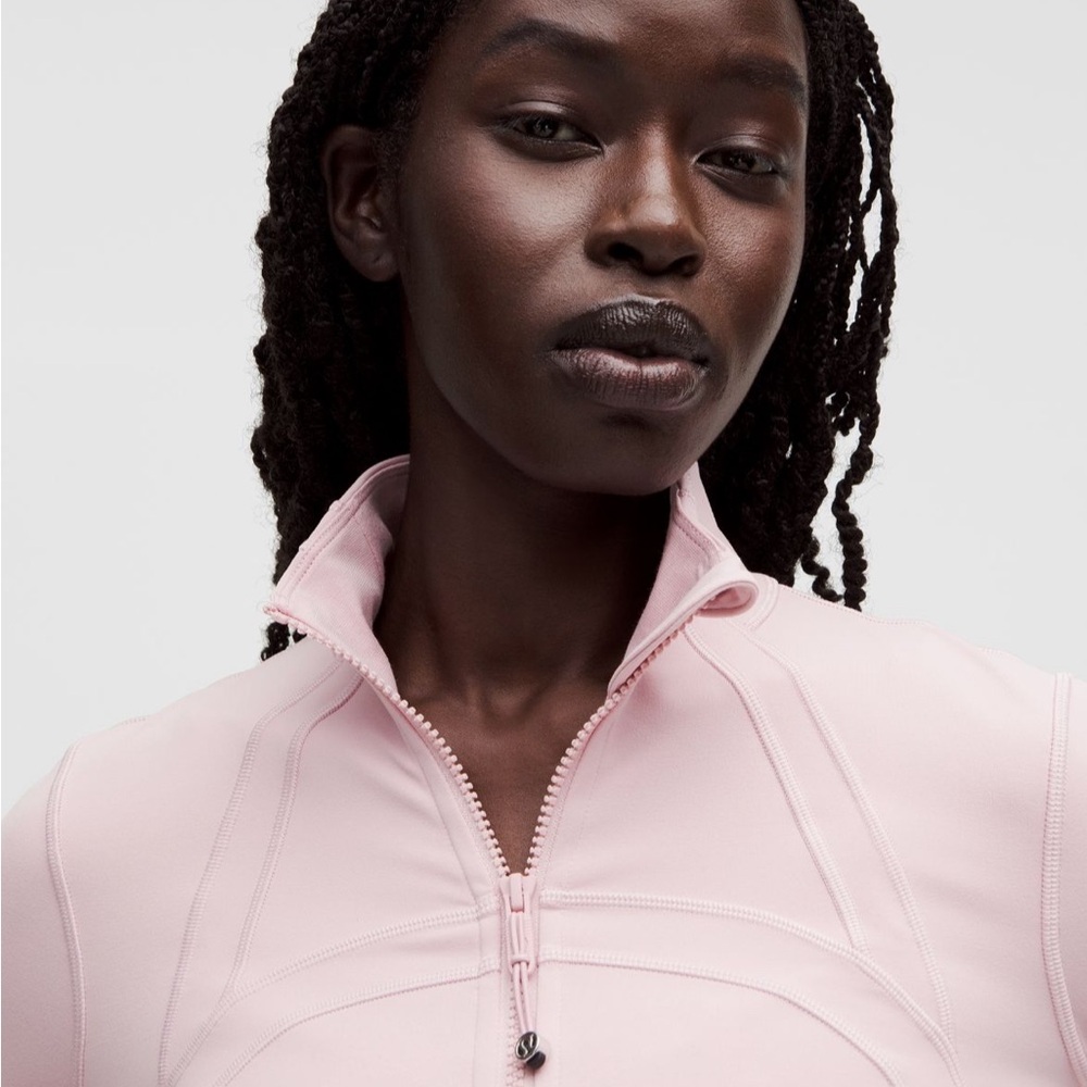 Lululemon Define Cropped Jacket Nulu Pink Haze Size 14 Sz 14 - Picture 4 of 6